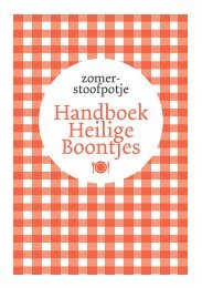 Handboek Heilige Boontjes - KMKG