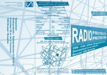 Symposium Radioprotectie / Radioprotection 21.04.2012 Kroonlaan ...