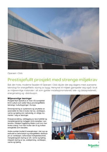 Operahuset i Oslo - Schneider Electric