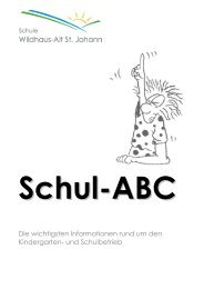 Kindergarten - Schule Wildhaus-Alt St. Johann / Online