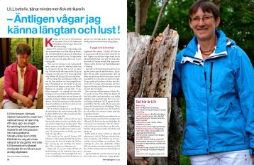 Äntligen vågar jag känna längtan och lust! - nr.8 2011 - Hans Karlsson