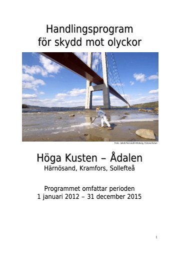 Handlingsprogram för skydd mot olyckor Höga Kusten – Ådalen