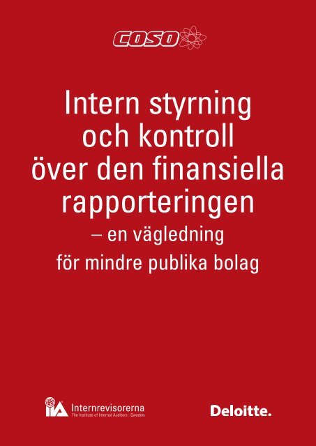 COSO Intern styrning och kontroll över den finansiella rapporteringen