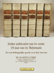 luther publicaties uit de eerste 10 jaar van de reformatie