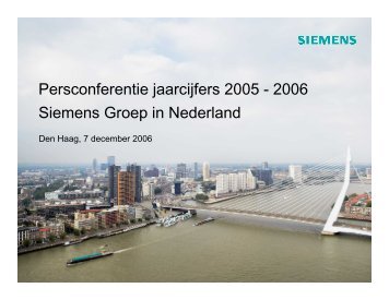 Jaarcijfers Siemens Groep in Nederland 2005-2006