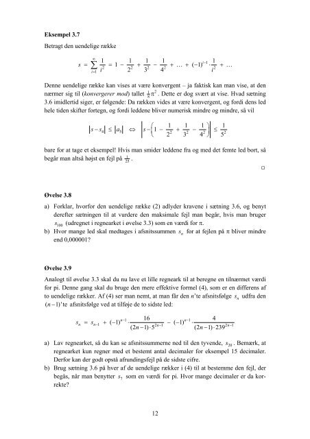 Pi med mange decimaler - Vestergaards Matematik Sider