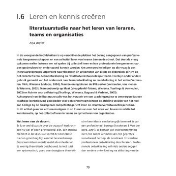 I.6 Leren en kennis creëren - Hogeschool van Amsterdam