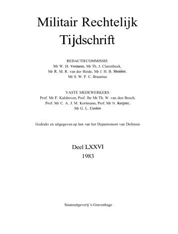 Militair-Rechtelijk Tijdschrift 1983 76 OCR - ElectronicsAndBooks