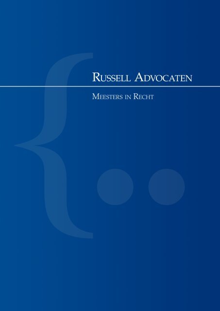 Download brochure - Russell Advocaten