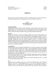 Reflektion I, PDF - KTH