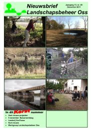 Nieuwsbrief December 2011 - Landschapsbeheer Oss