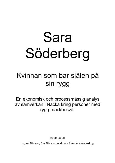 Kvinnan som bar själen på sin rygg - seeab.se