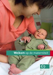 Onthaalbrochure materniteit - AZ Sint-Lucas