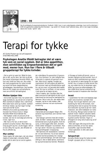 Terapi for tykke - Stud. Med.