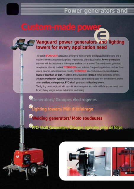 TENAX series - DEAG Power Rent