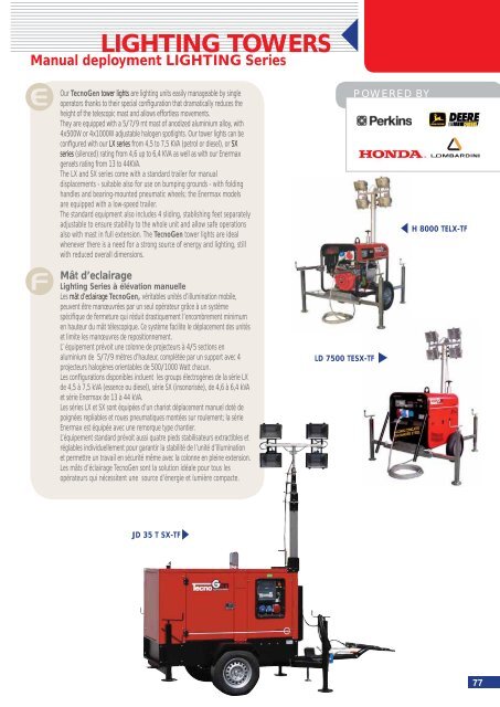 TENAX series - DEAG Power Rent