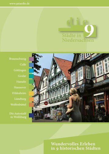 die 9 Städte in Niedersachsen