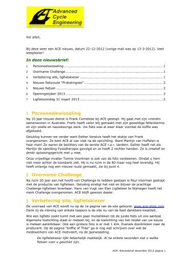 Download pdf versie nieuwsbrief december 2012 - ACE Winterswijk