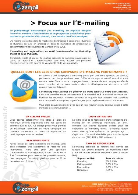 Zemail V6 – Solution d'envoi d'Emails « Tout en Un »