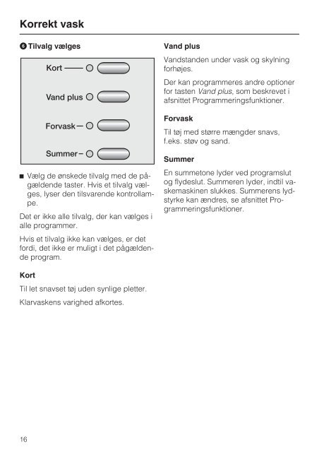 Brugsanvisning Vaskemaskine W 1713 - Hvidt & Frit