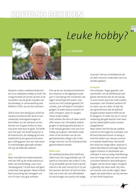 Jaargang 81 | Nummer 2 | April 2013 - COVS