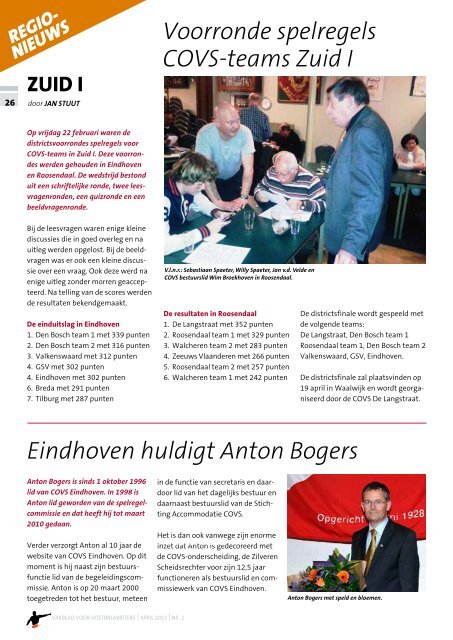 Jaargang 81 | Nummer 2 | April 2013 - COVS