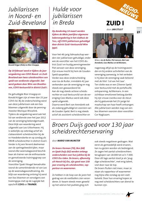 Jaargang 81 | Nummer 2 | April 2013 - COVS