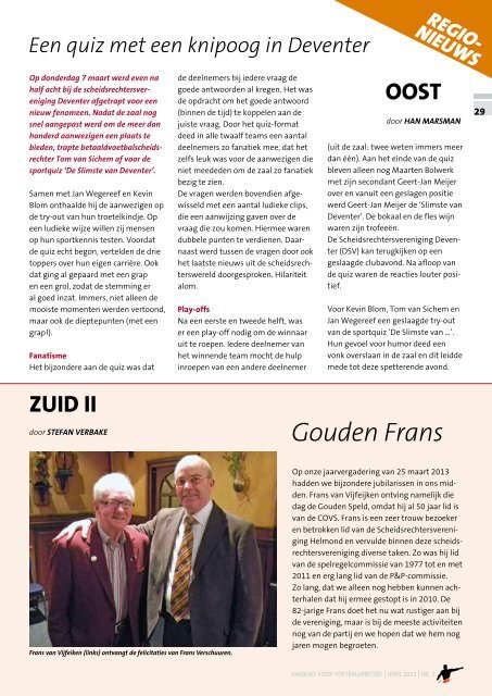Jaargang 81 | Nummer 2 | April 2013 - COVS