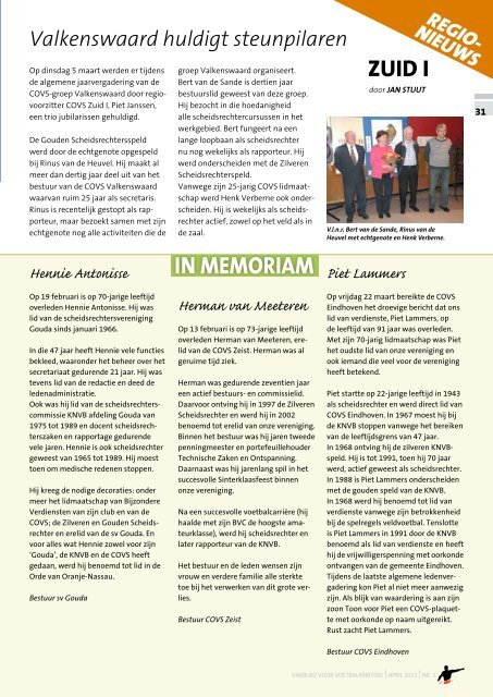 Jaargang 81 | Nummer 2 | April 2013 - COVS