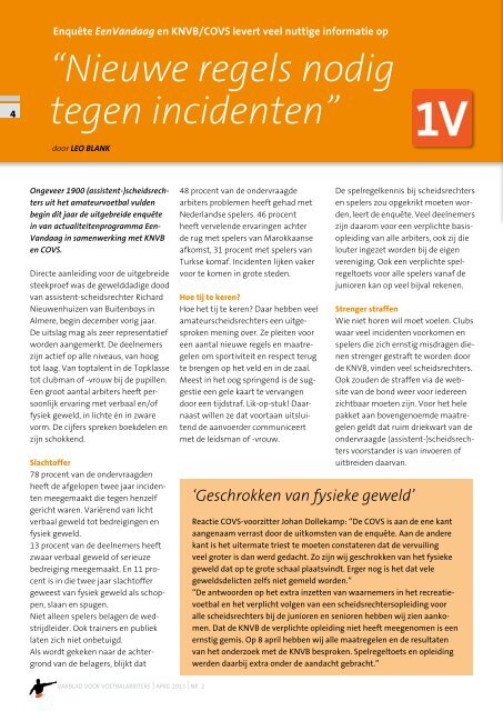 Jaargang 81 | Nummer 2 | April 2013 - COVS