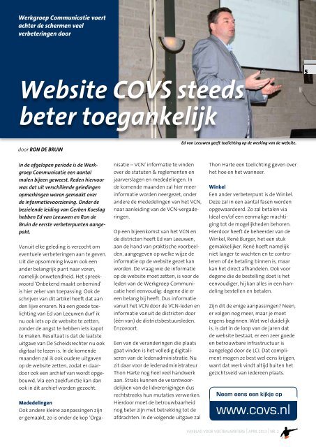 Jaargang 81 | Nummer 2 | April 2013 - COVS