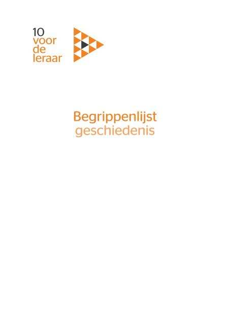 Toetsgids geschiedenis - 10 voor de leraar