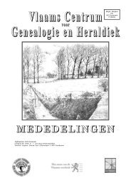 nummer 1 - Vlaams Centrum voor Genealogie en Heraldiek