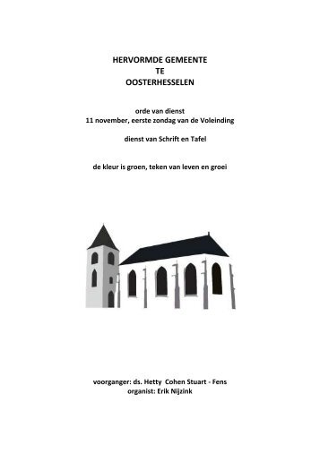 hier - Hervormde Gemeente te Oosterhesselen