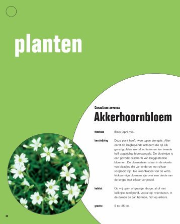 planten - De Natuurkalender