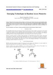 Emerging Technologies in Random Access Memories - Society of ...