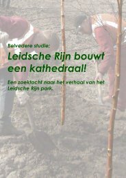 Rapport 'Leidsche Rijn bouwt een kathedraal! - Belvedere