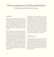 Flora og vegetation på Tofte-ejendommen - Aage V. Jensens Fonde