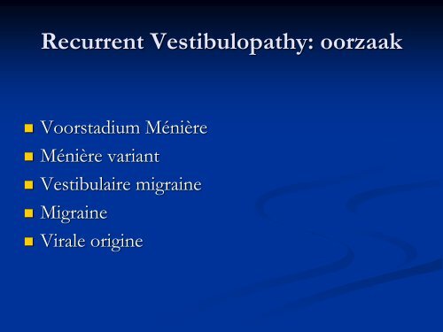 Vertigo en neurologie - hermankingma.com