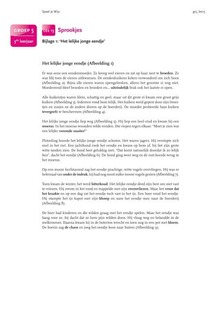 groep 5 les 15 Sprookjes
