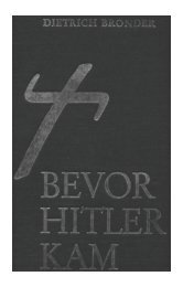 Bevor Hitler kam - Parzifal eV