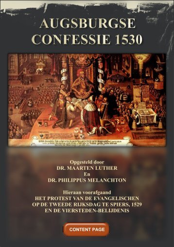 augsburgse confessie door luther en melanchton. - Geschriften van ...