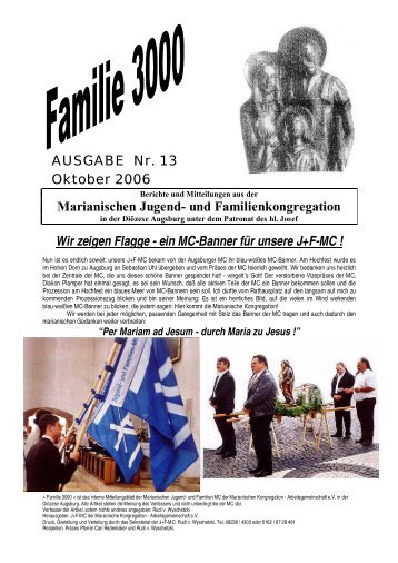 Familie 3000 - 13 - gesamt.rtf - Marianische Kongregationen Augsburg