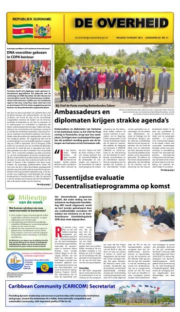 De Overheid Editie 31 - Gov.sr