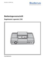 Bedieningsvoorschrift - Buderus