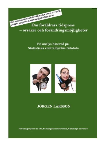 Om föräldrars tidspress - Jörgen Larssons blogg