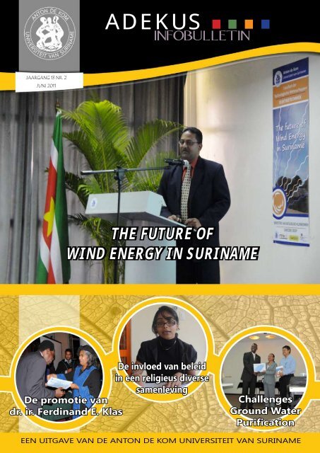 juni 2011 - Anton de Kom University of Suriname
