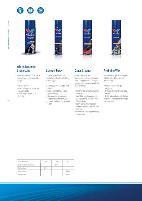 pRodukt- katalog - Valvoline