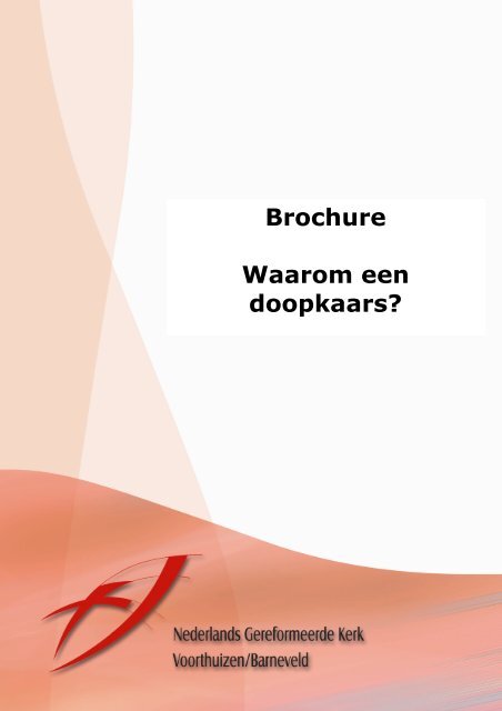 Brochure Waarom een doopkaars? - NGK Voorthuizen – Barneveld