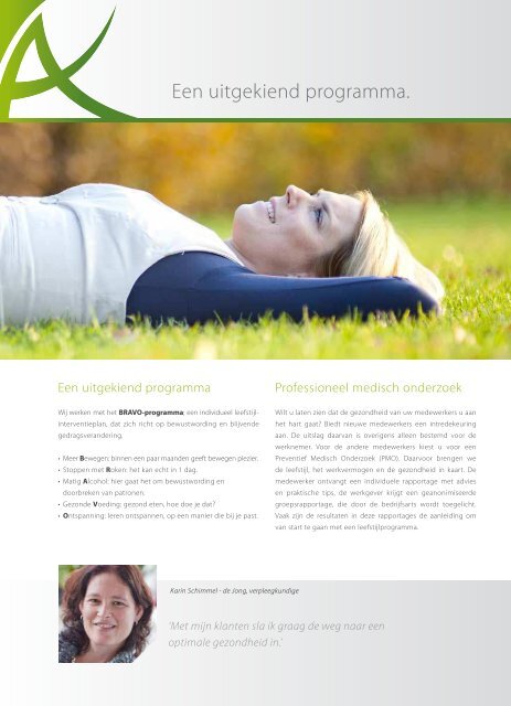 Brochure - Rienks Arbodienst